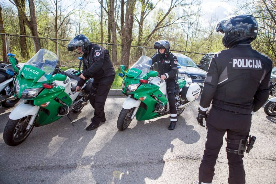Kauno policijos motociklų reidas