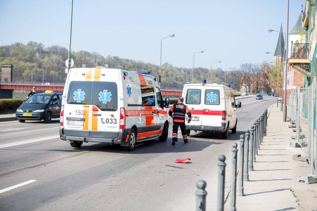 Motociklininko avarija Karaliaus Mindaugo pr.