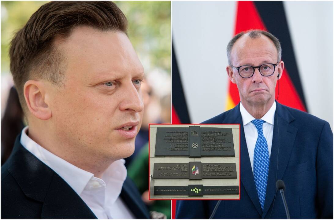 Nauja atminimo lenta Vilniuje kelia diskusijas: ar Merzas prilygsta Bushui?