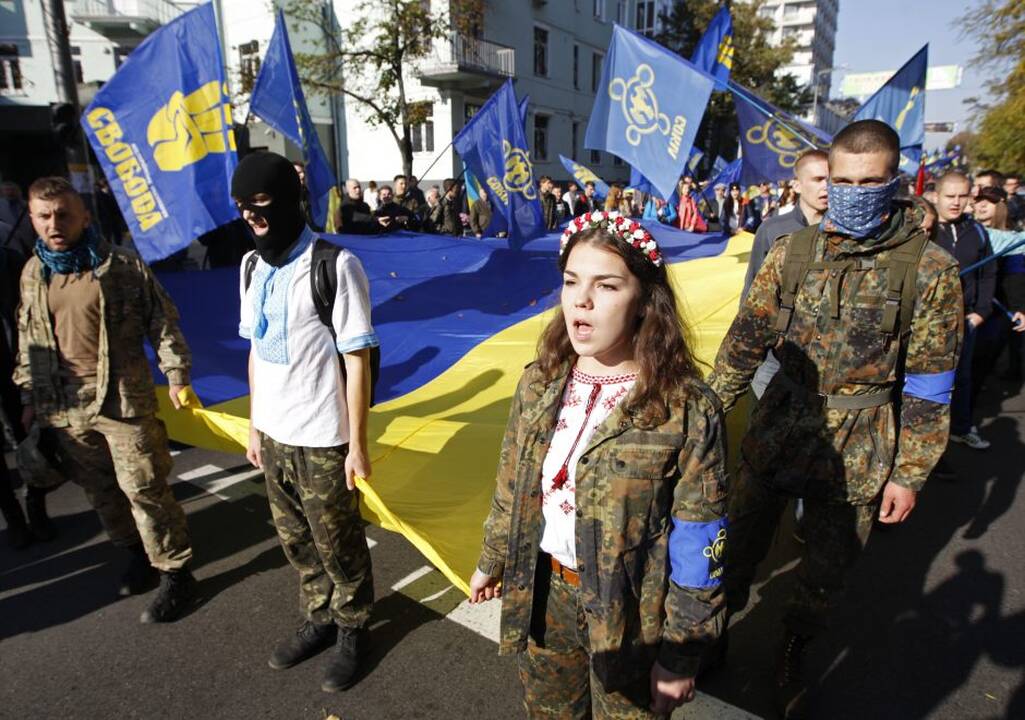 Nacionalistų demonstracijos ir susirėmimai Kijeve