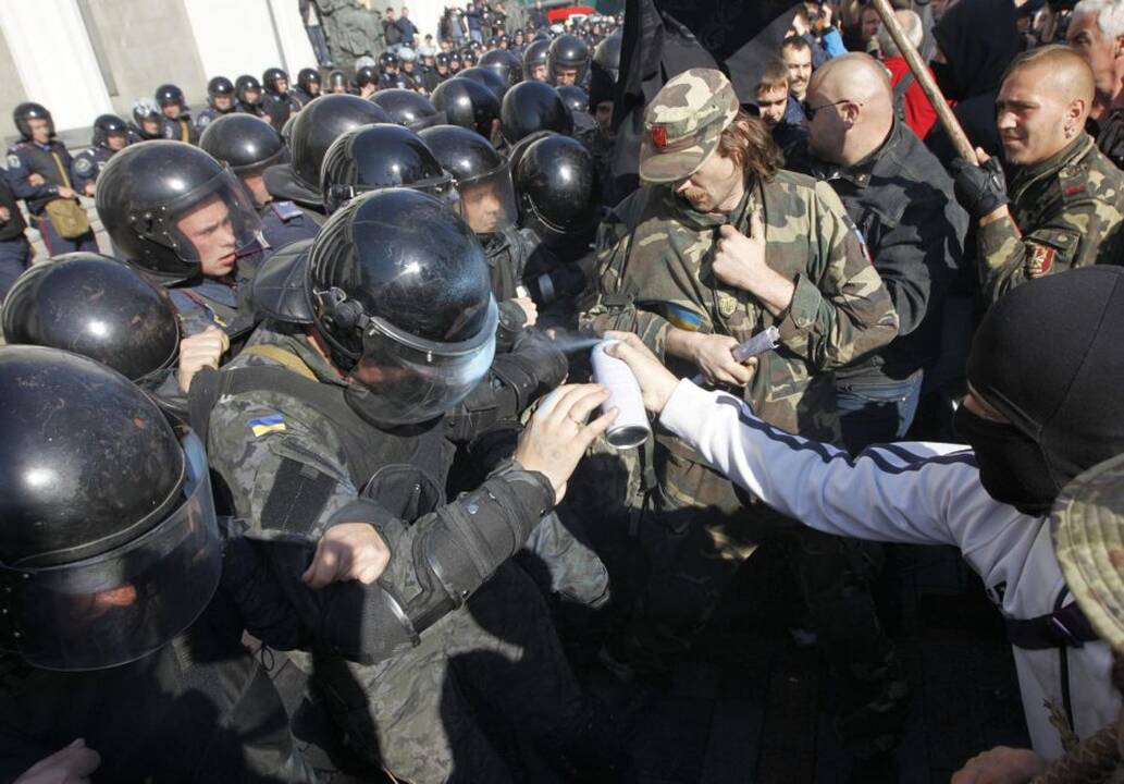 Nacionalistų demonstracijos ir susirėmimai Kijeve