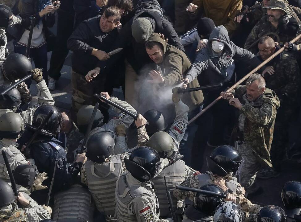 Nacionalistų demonstracijos ir susirėmimai Kijeve