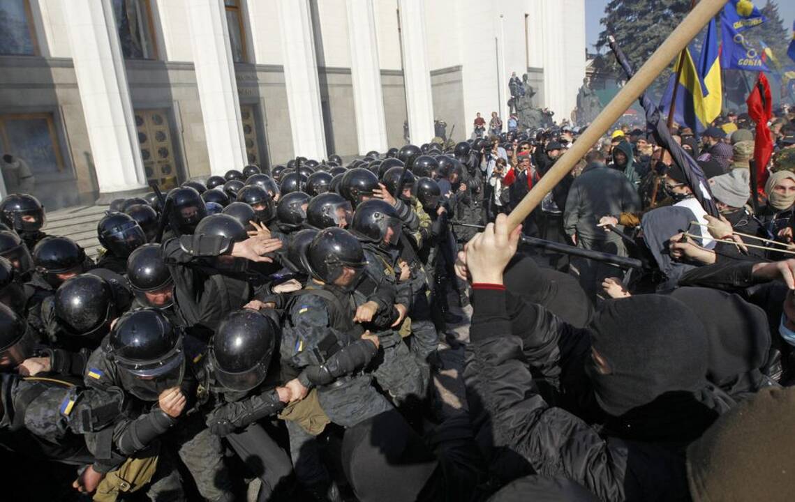 Nacionalistų demonstracijos ir susirėmimai Kijeve