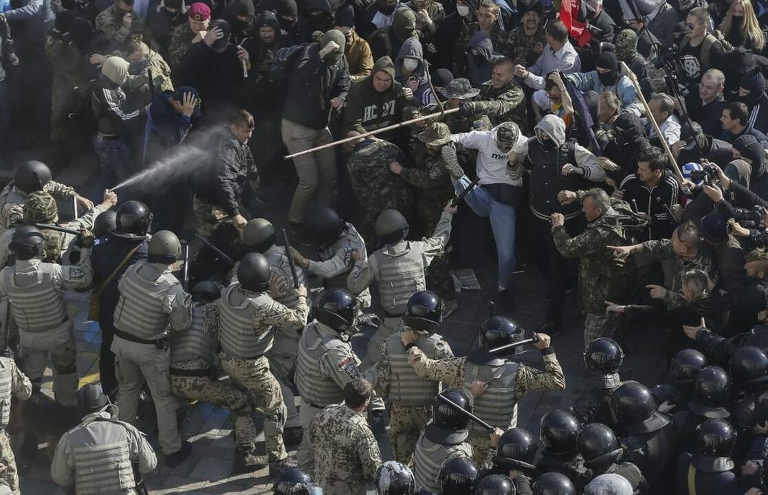 Nacionalistų demonstracijos ir susirėmimai Kijeve