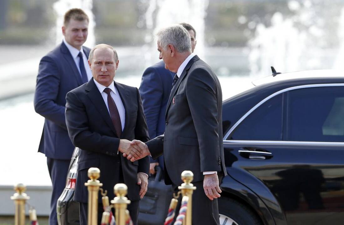 Vladimiras Putinas vieši Serbijoje
