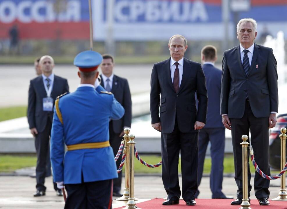 Vladimiras Putinas vieši Serbijoje