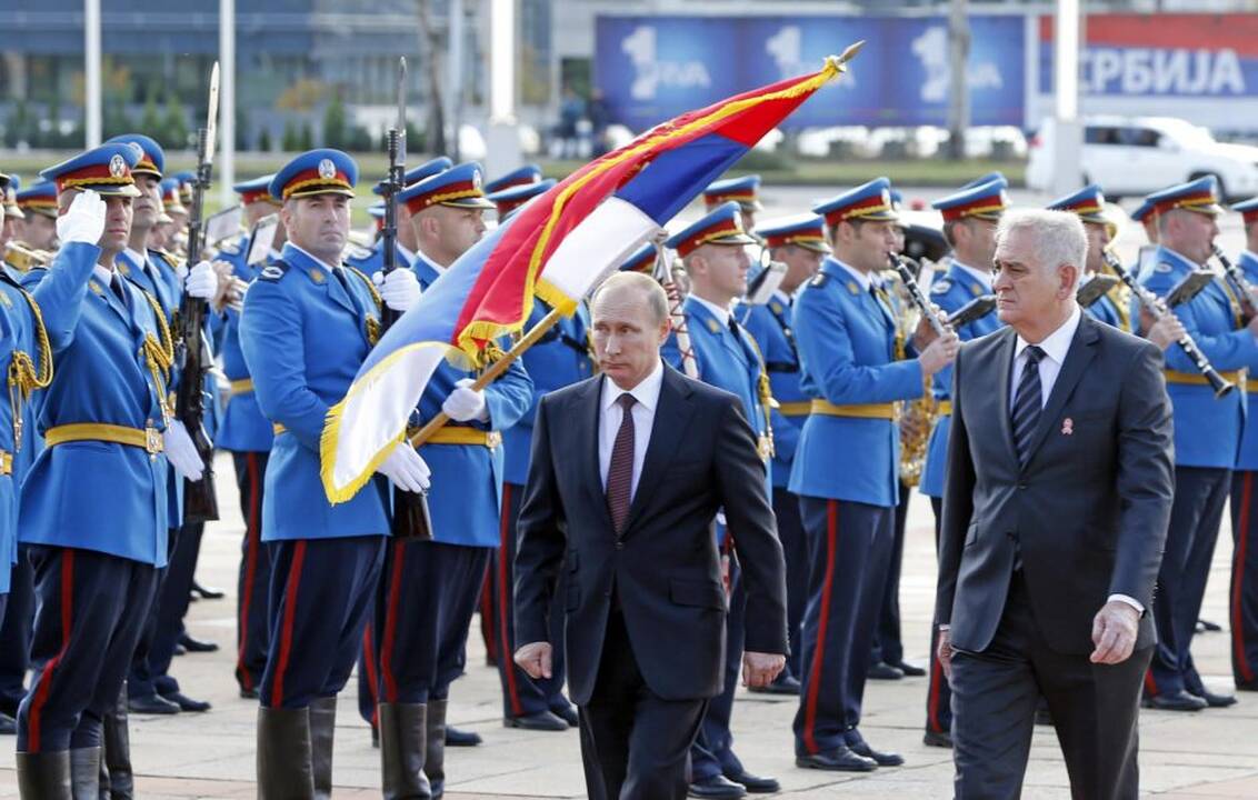 Vladimiras Putinas vieši Serbijoje