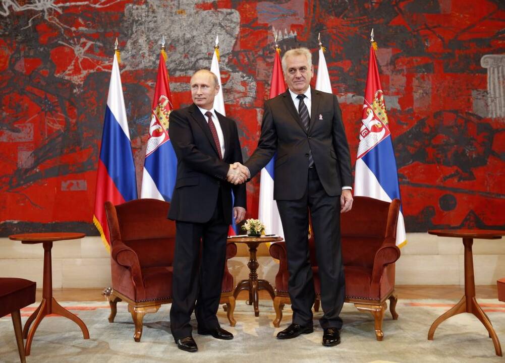 Vladimiras Putinas vieši Serbijoje