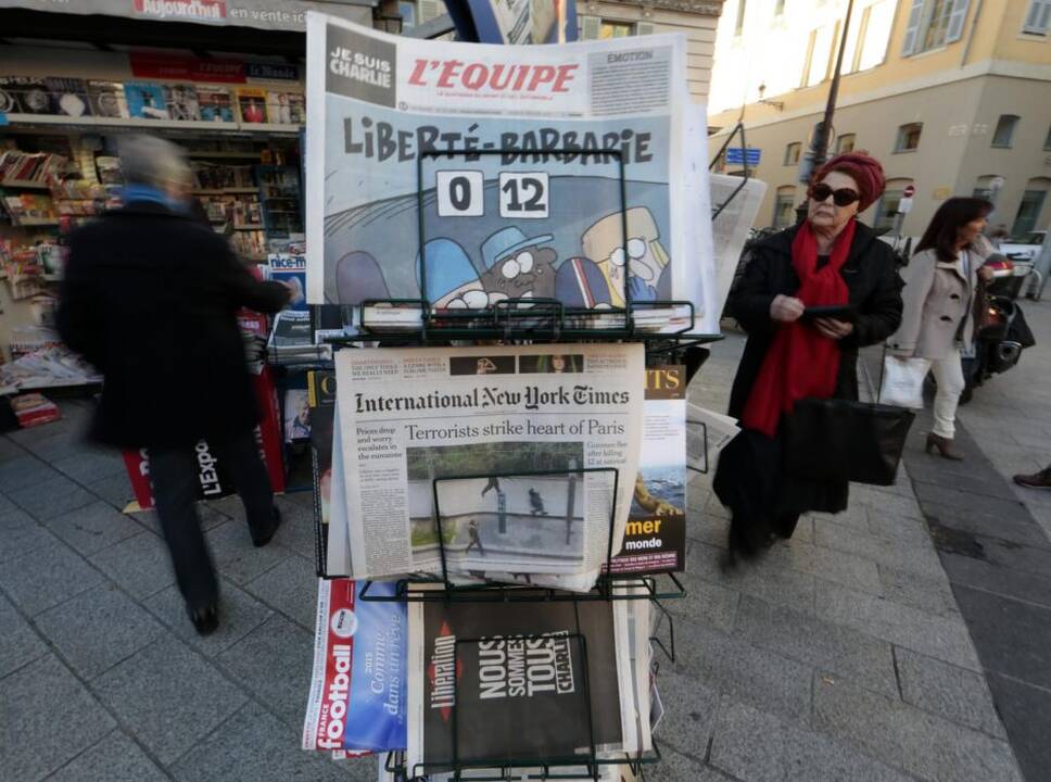 Pasaulis gedi „Charlie Hebdo“ aukų