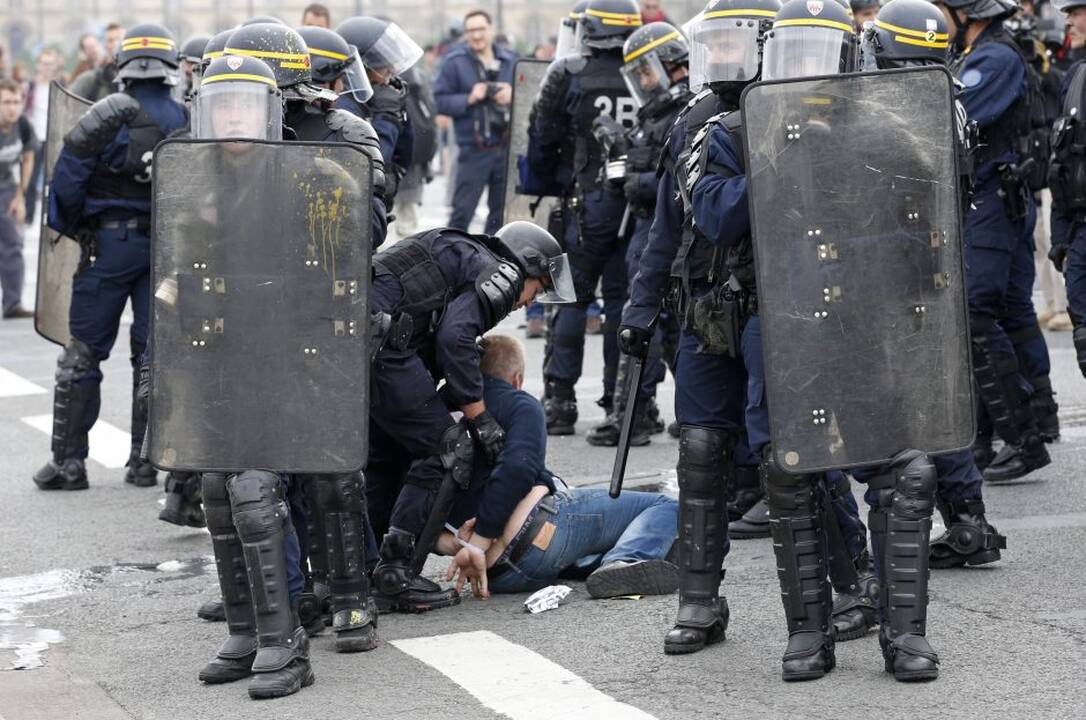 Demonstracija Paryžiuje