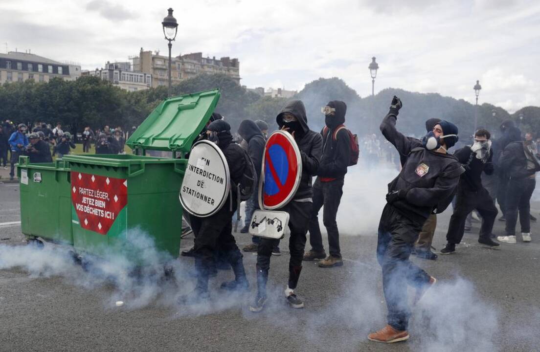 Demonstracija Paryžiuje