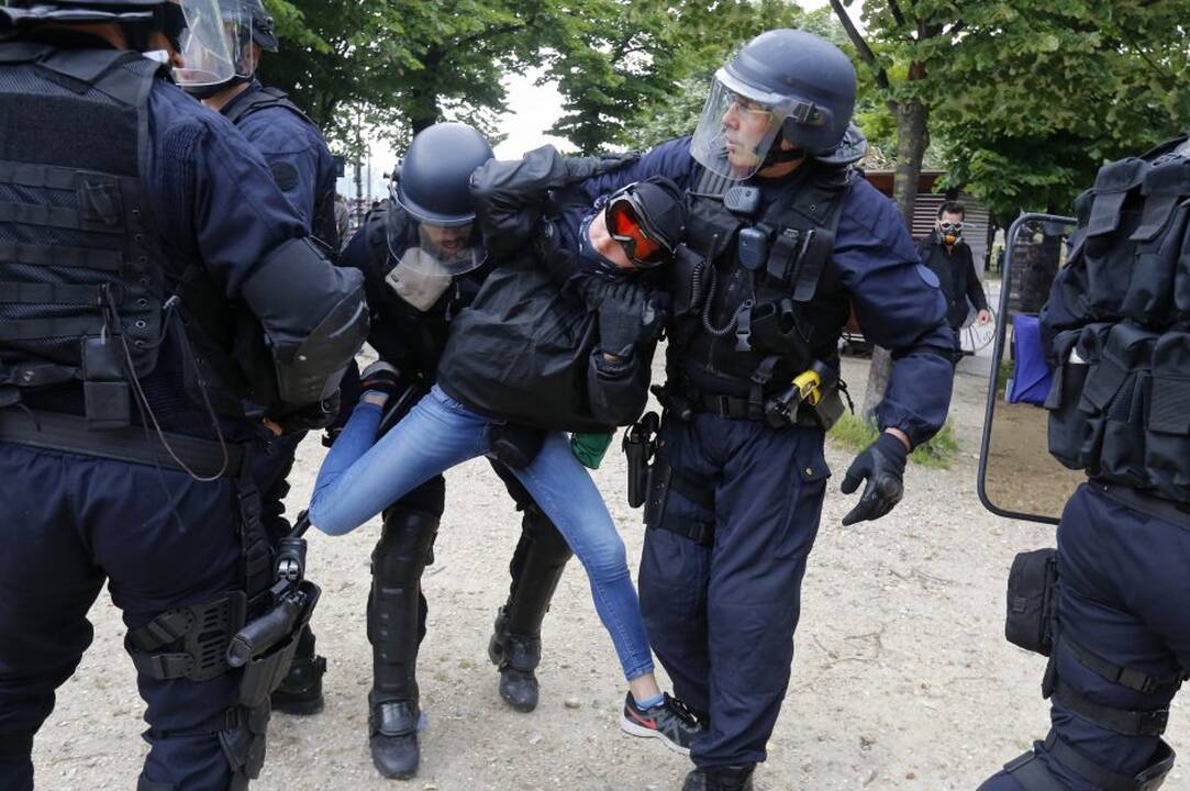 Demonstracija Paryžiuje