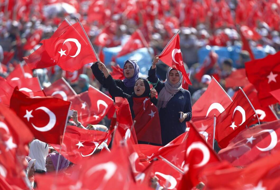 Mitingas už demokratiją Turkijoje