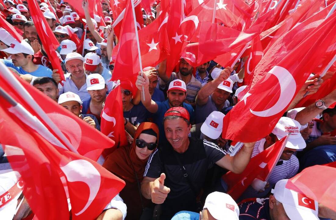 Mitingas už demokratiją Turkijoje