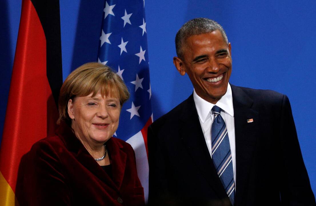 A. Merkel ir B. Obamos susitikimas