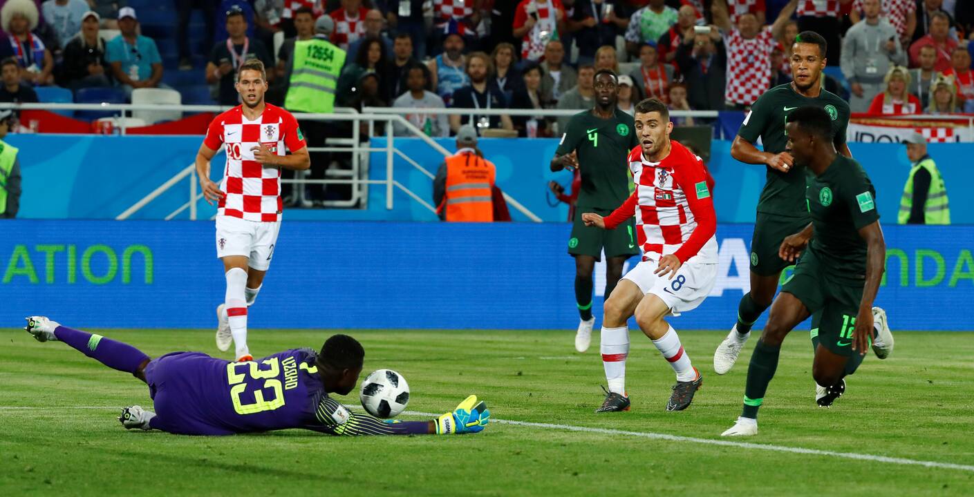 Kroatijos futbolininkai nugalėjo Nigeriją