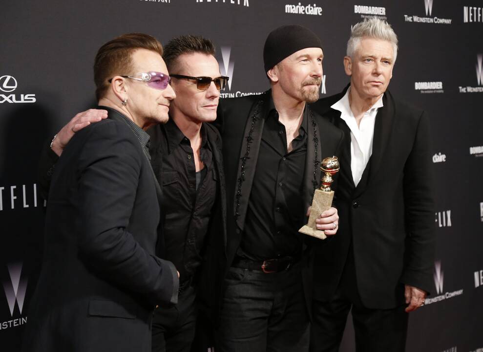 Grupė „U2“ gavo „Auksinį gaublį“ už geriausią dainą