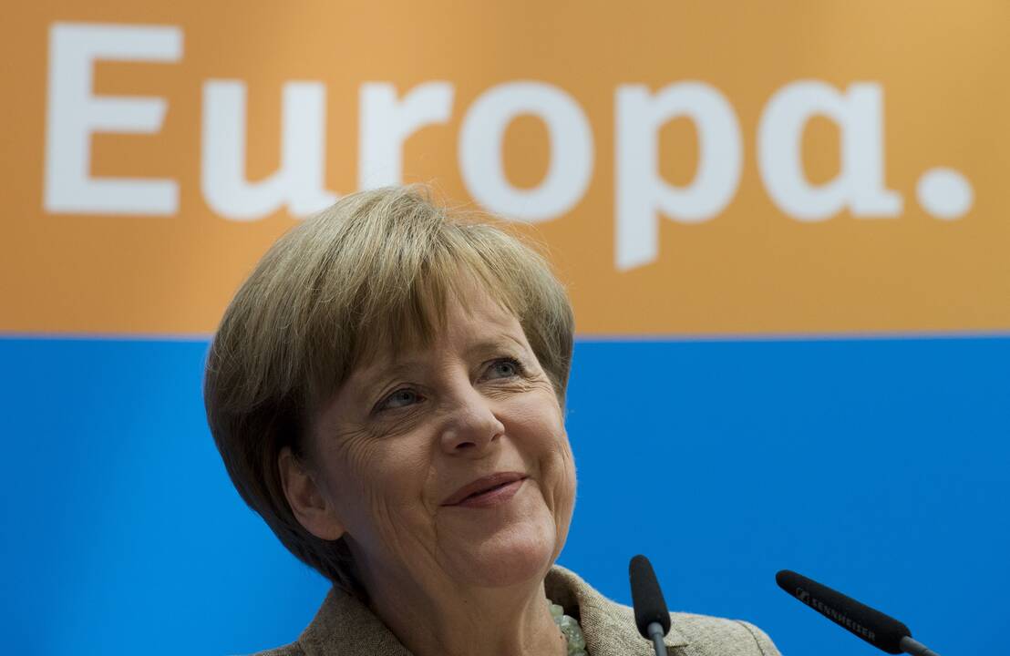 A. Merkel sveikina konservatorių pergalę EP rinkimuose ir apgailestauja dėl populistų