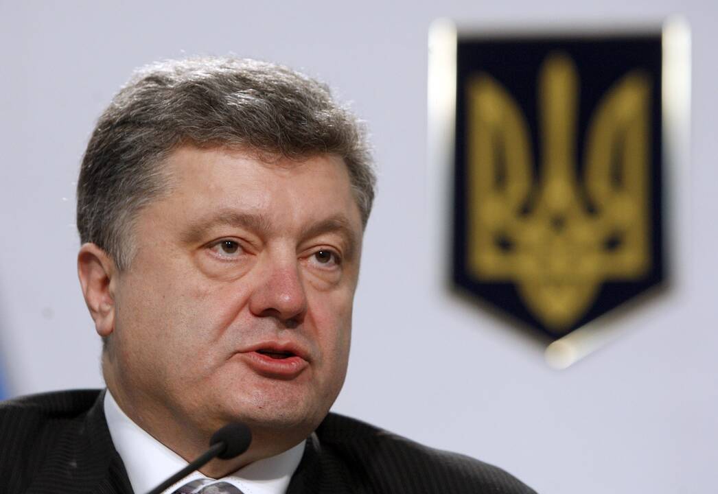 Ukrainos išrinktasis prezidentas P. Porošenka ragina spręsti Krymo klausimą