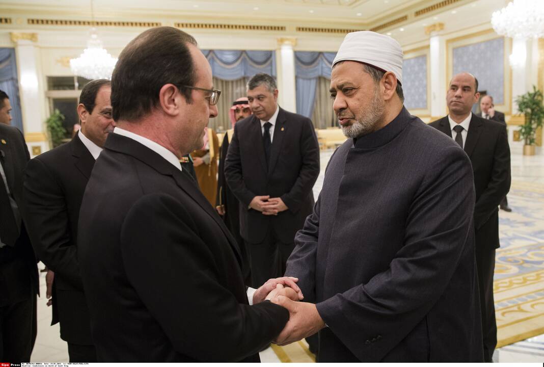 Francois Hollande ir Ahmedas al Tayebas