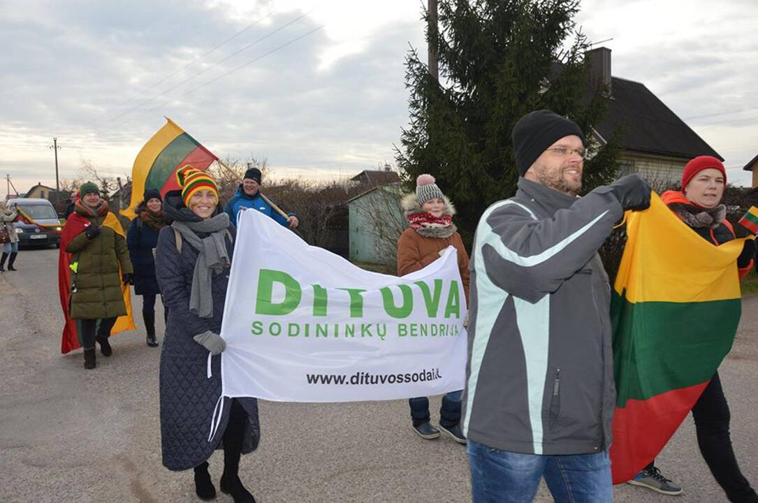 Sodų bendrija "Dituva" šventė vasario 16-ąją