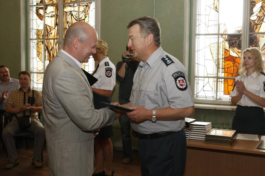 Tarnybą pradėjusių pareigūnų Priesaikos ceremonija Klaipėdoje