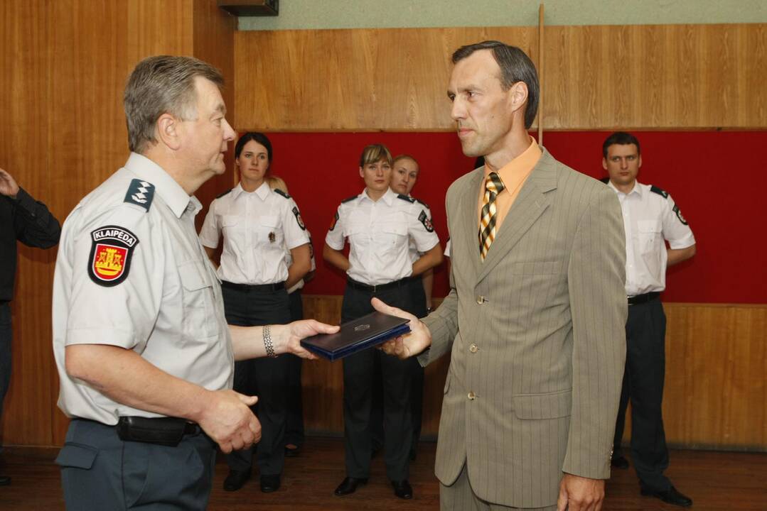 Tarnybą pradėjusių pareigūnų Priesaikos ceremonija Klaipėdoje