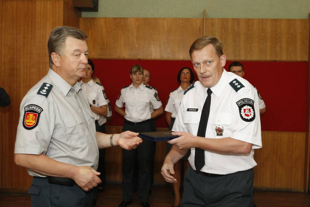 Tarnybą pradėjusių pareigūnų Priesaikos ceremonija Klaipėdoje