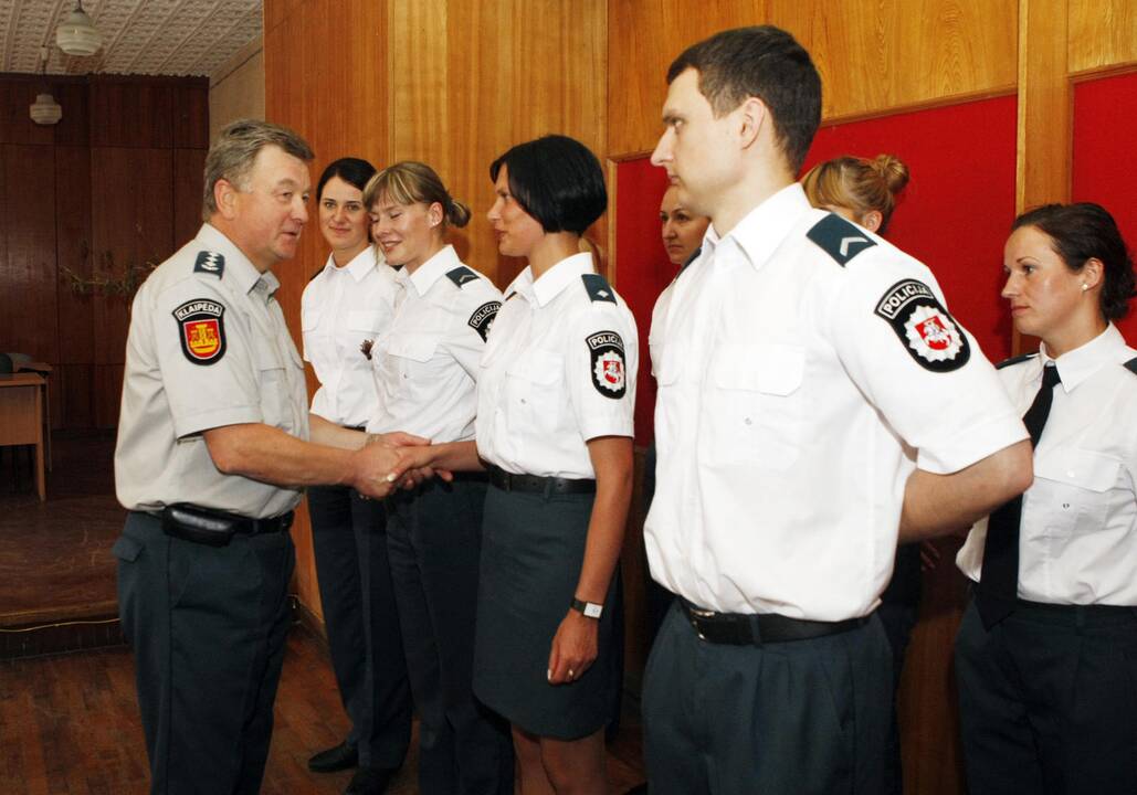 Tarnybą pradėjusių pareigūnų Priesaikos ceremonija Klaipėdoje