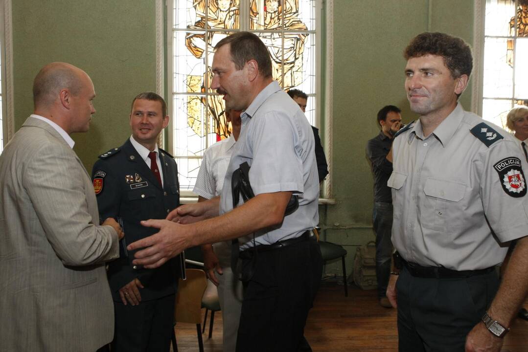 Tarnybą pradėjusių pareigūnų Priesaikos ceremonija Klaipėdoje