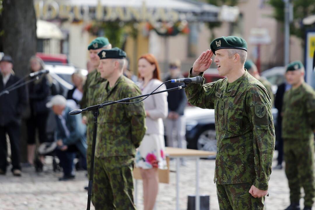 Dragūnų bataliono jubiliejaus iškilmes