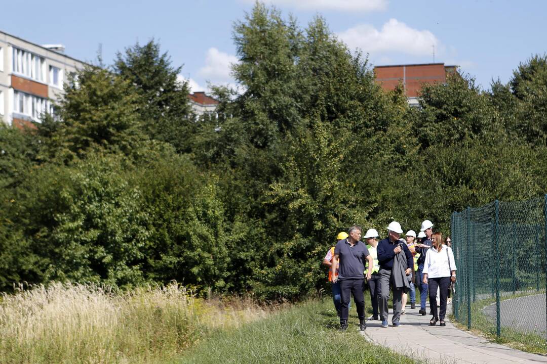 Apžiūrėjo tvarkomą Sąjūdžio parką