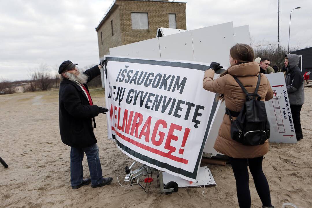 Piketas Melnragėje