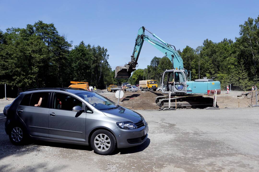 Tvarkoma Lideikio ir Pamario gatvių sankryža