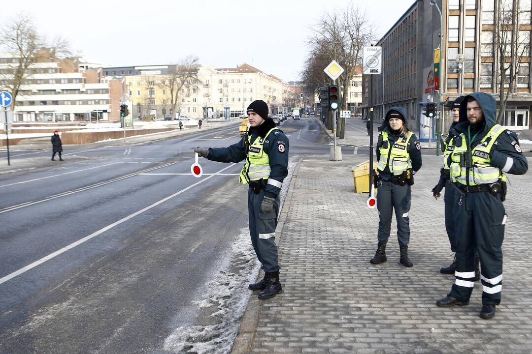 Policijos reidas senamiestyje