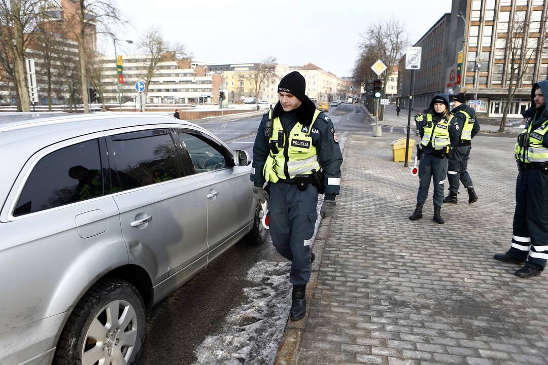 Policijos reidas senamiestyje