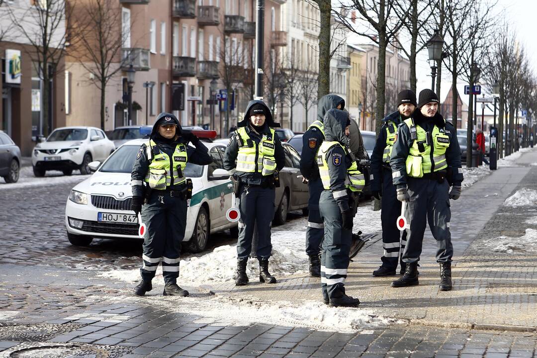 Policijos reidas senamiestyje