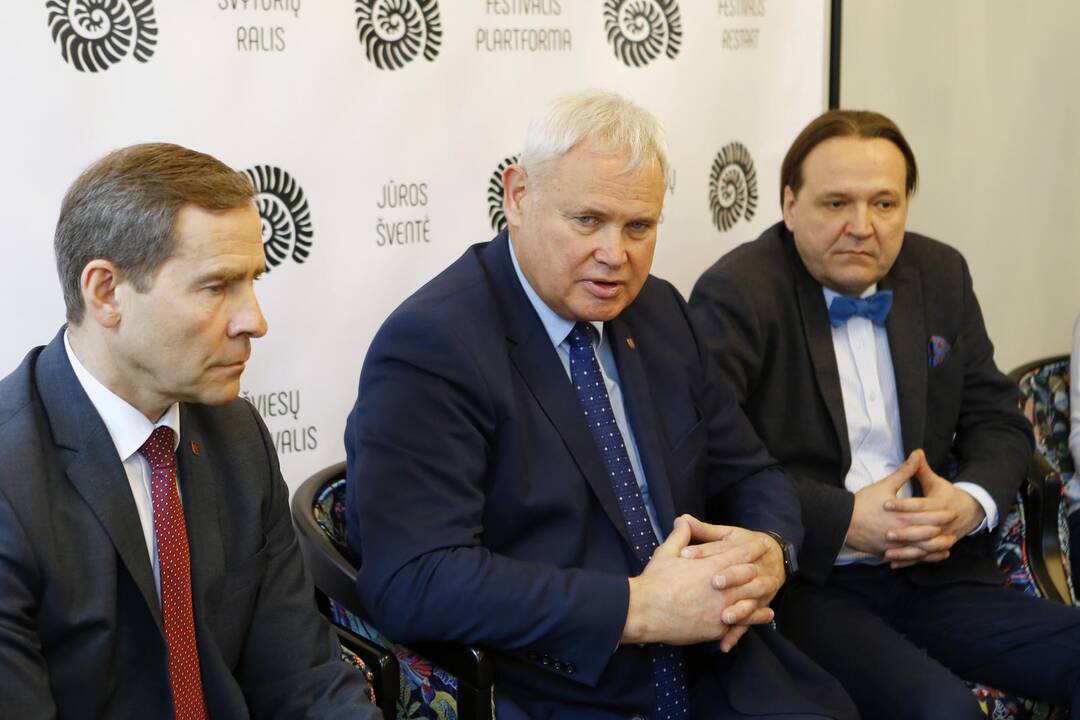 Šviesų festivalio spaudos konferencija
