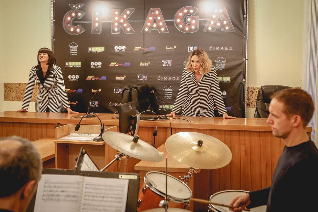 Miuziklo ČIKAGA spaudos konferencija