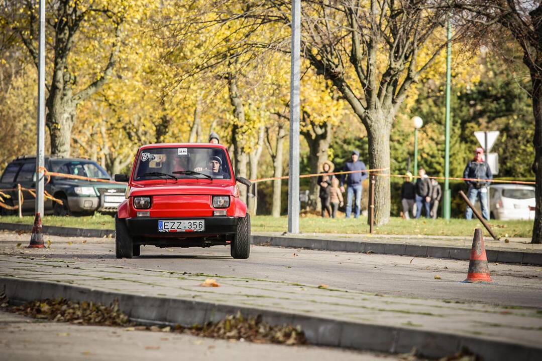 Žiemos sezoną greičio mėgėjai pasitiko „Pajūrio slalomu“