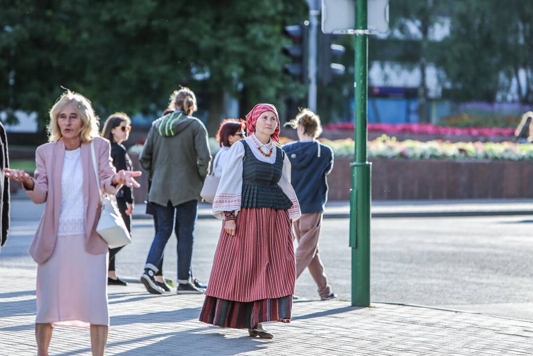 Klaipėdiečiai giedojo Lietuvos himną