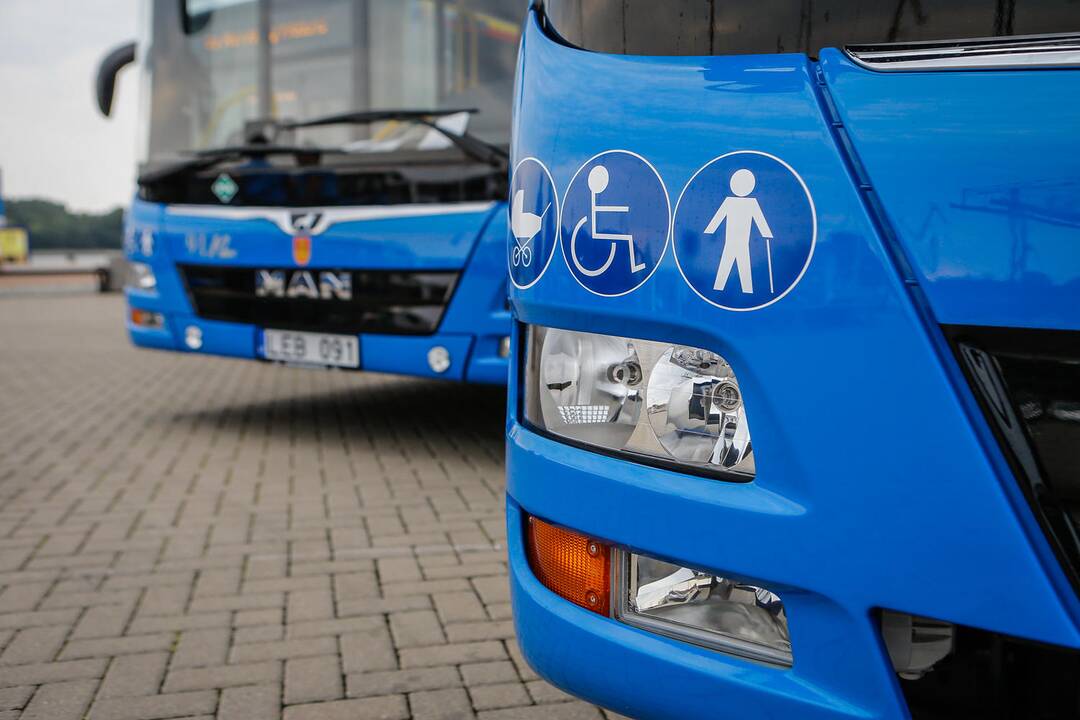 Pristatyti nauji miesto autobusai