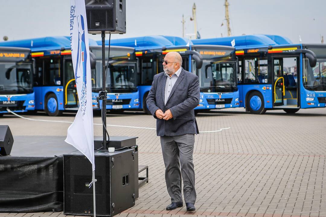Pristatyti nauji miesto autobusai