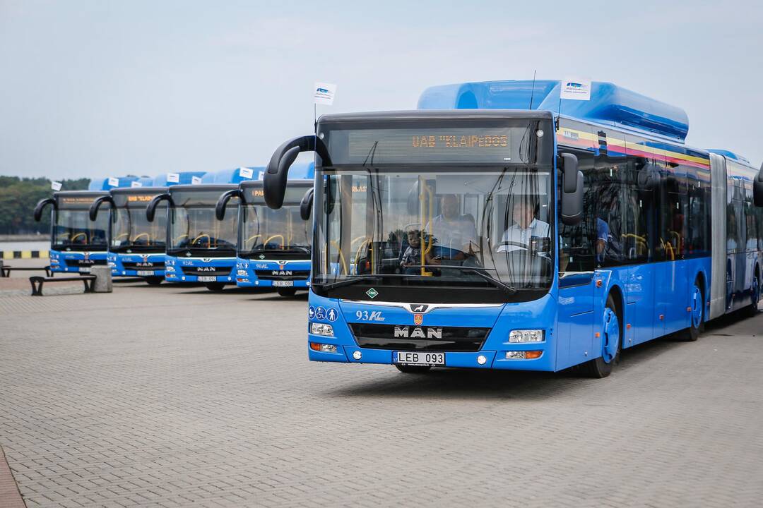Pristatyti nauji miesto autobusai