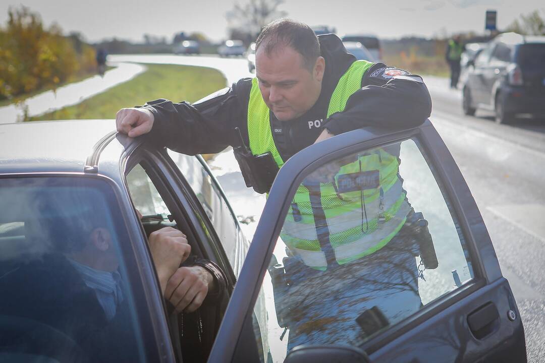 Policijos reidas Klaipėdoje 2019.10.19