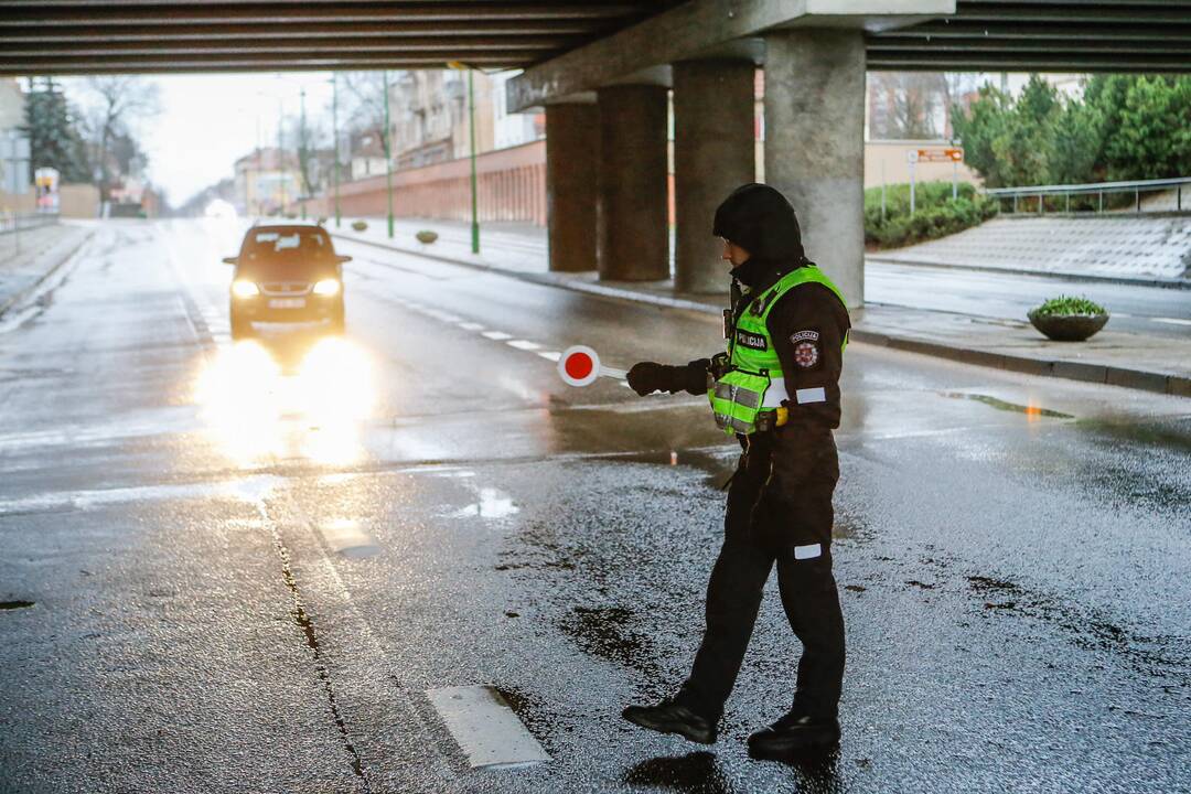 Kelių policijos reidas Klaipėdoje