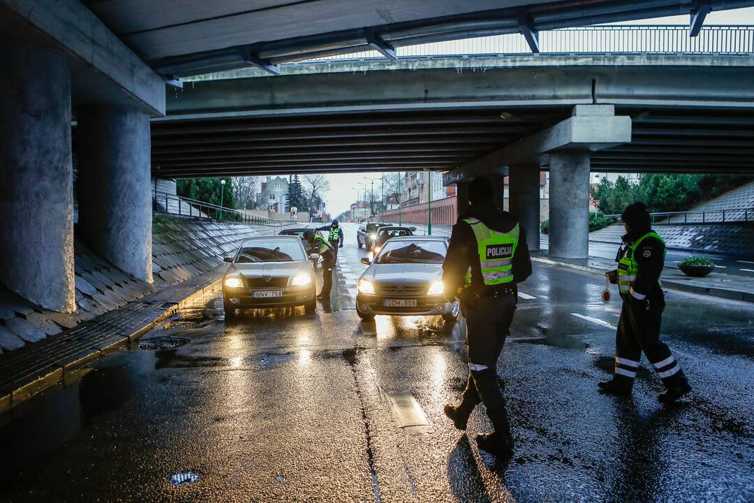 Kelių policijos reidas Klaipėdoje