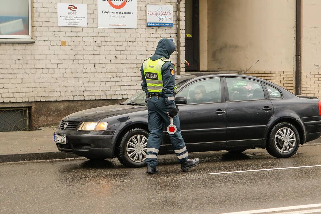 Kelių policijos reidas Klaipėdoje