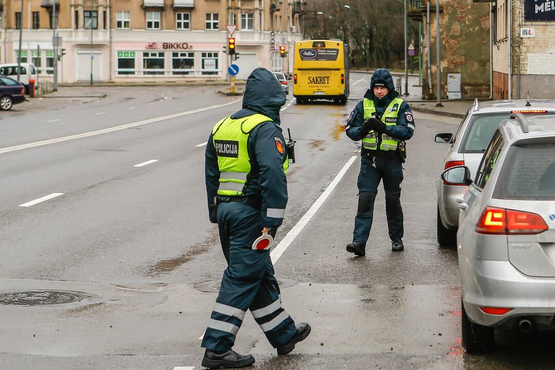 Kelių policijos reidas Klaipėdoje