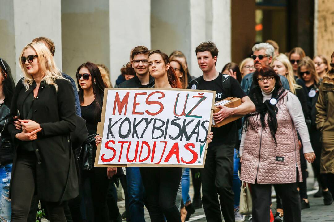 Studentų gedulo akcija